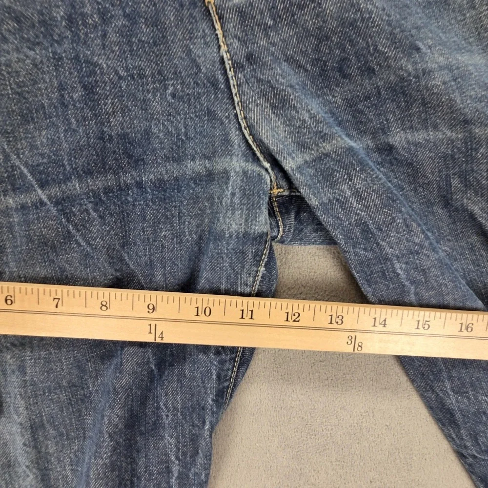 Vintage Levis Engineered Jeans Mens 33x32 Blue Medium Wash Twisted Button Fly